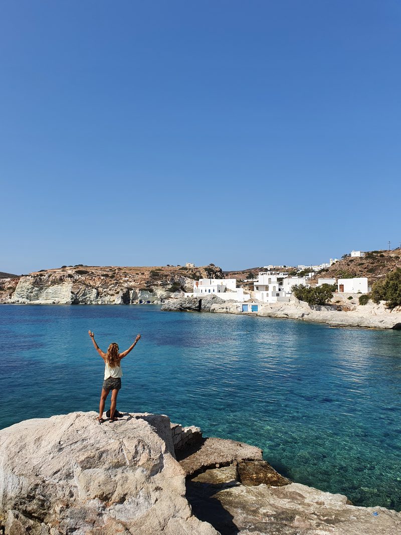 The water in Kimolos is great to swim anywhere on a non-windy day