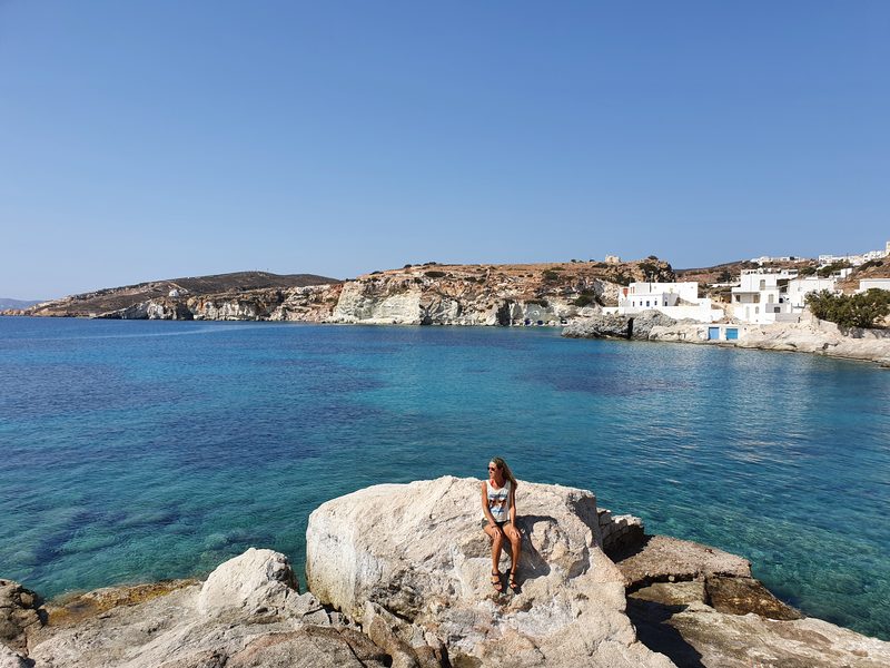The coastline of Kimolos