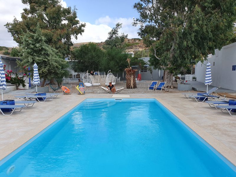 Accommodation in Kimolos with a swimming pool - useful on windy days