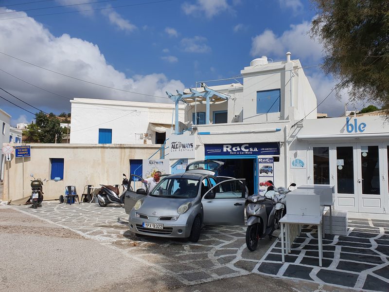 Small car rental place in Kimolos