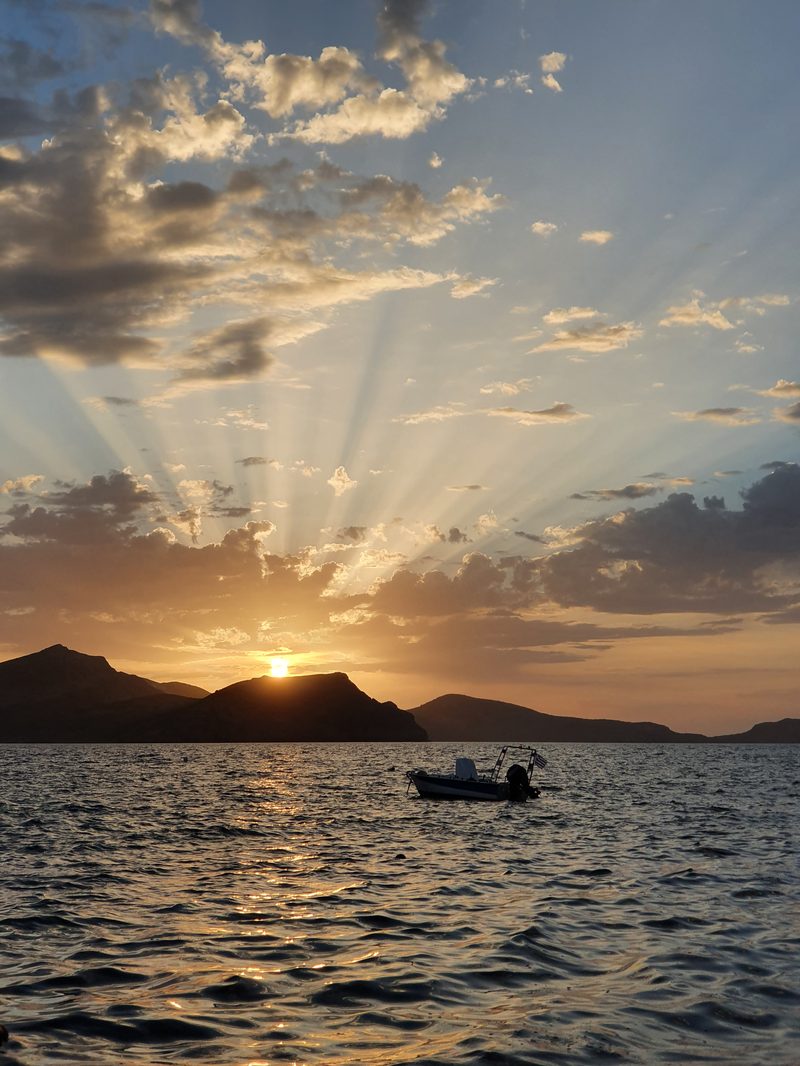 Sunset at Klima in Milos