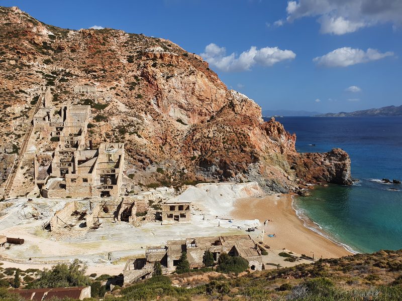 Thiorichia - The Sulphur Mine Beach in Milos