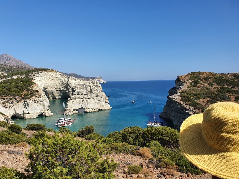A view out over Kleftiko, Milos