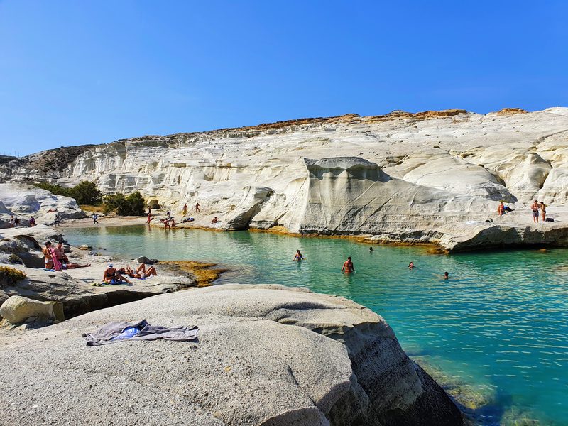 Sarakiniko on Milos island, Greece