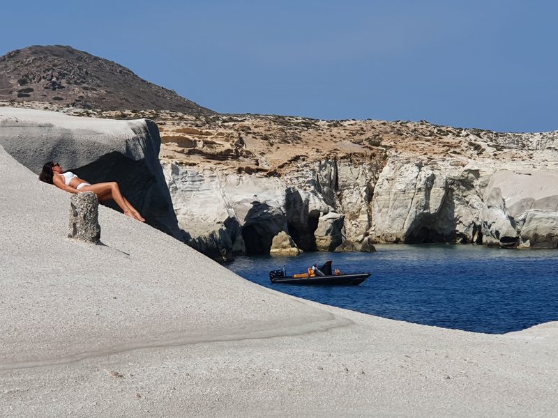 The landscape of Milos has produced an incredible variety of places such as Sarakiniko