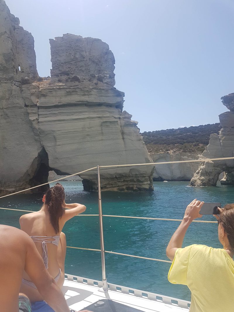 The Meltemi winds blow strong in August, and it is not uncommon for boat trips to be cancelled